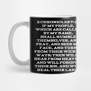 2 Chronicles 7:14 Bible Verse Text (KJV) Mug